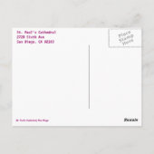De Briefkaart van de kathedraal van St. Paul (Achterkant)