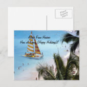 De Briefkaarten Aloha van het eiland van Hawaï (Voorkant / Achterkant)