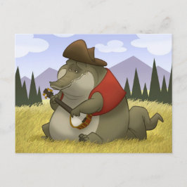 De Briefkaarten van banjo-Strummin' Gator