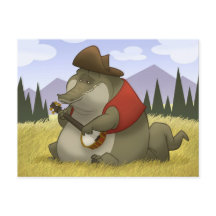 De Briefkaarten van banjo-Strummin' Gator