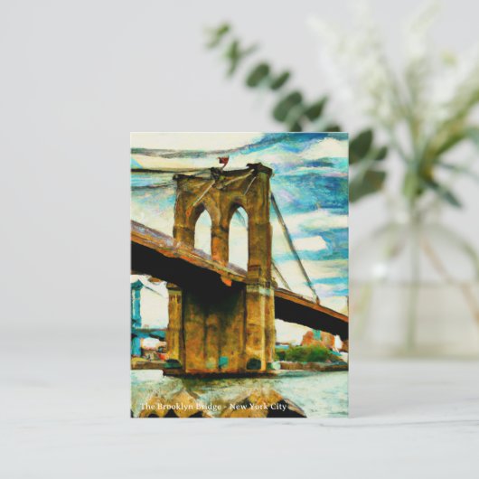De Briefkaarten van de Brooklyn Bridge (Staand voorkant)