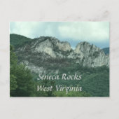 De Briefkaarten van de Foto van Seneca Rocks West (Voorkant)