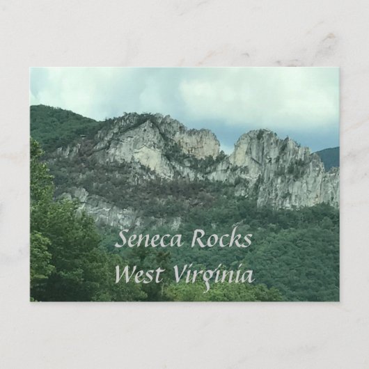 De Briefkaarten van de Foto van Seneca Rocks West (Voorkant)