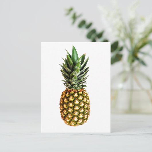 De briefkaarten van de het fruitdruk van de ananas (Staand voorkant)