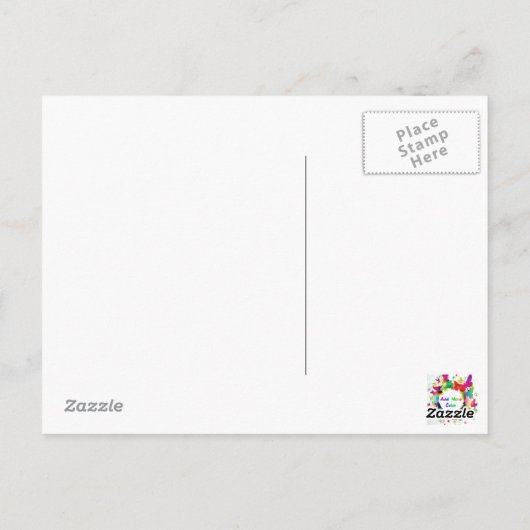 De Briefkaarten van de Scène van het Strand van (Achterkant)