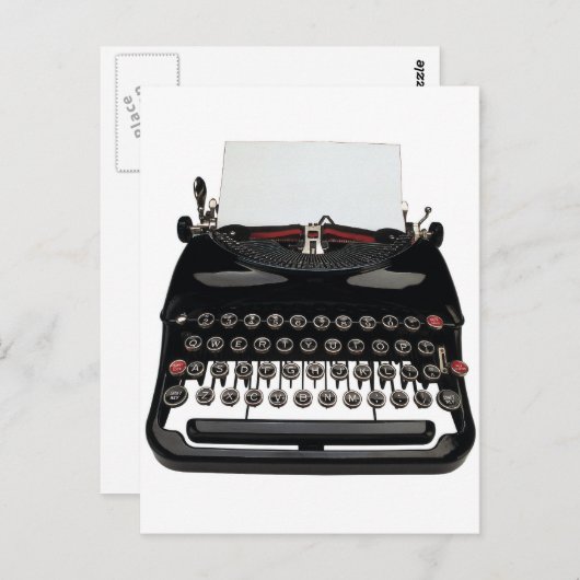 De Briefkaarten van de schrijfmachine (Voorkant / Achterkant)