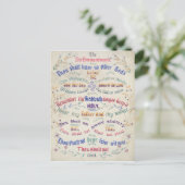 De briefkaarten van de Tien geboden (Staand voorkant)