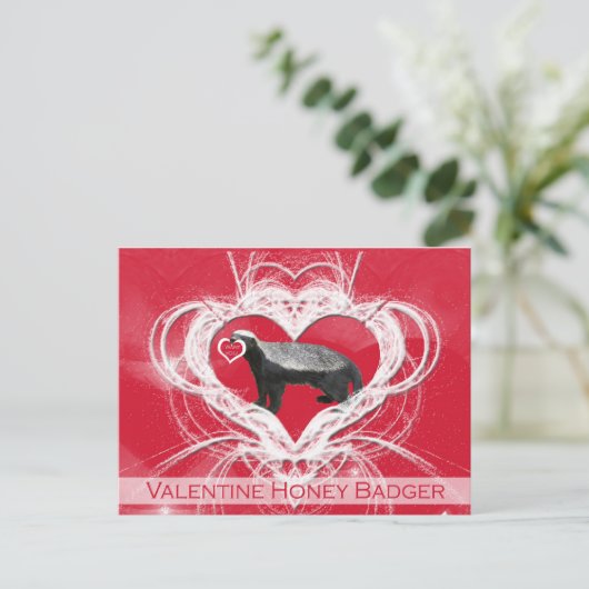 De Briefkaarten van de Valentijnsdag van de Das (Staand voorkant)