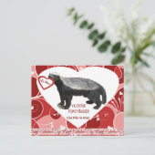 De Briefkaarten van de Valentijnsdag van de Das (Staand voorkant)