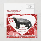 De Briefkaarten van de Valentijnsdag van de Das (Voorkant / Achterkant)