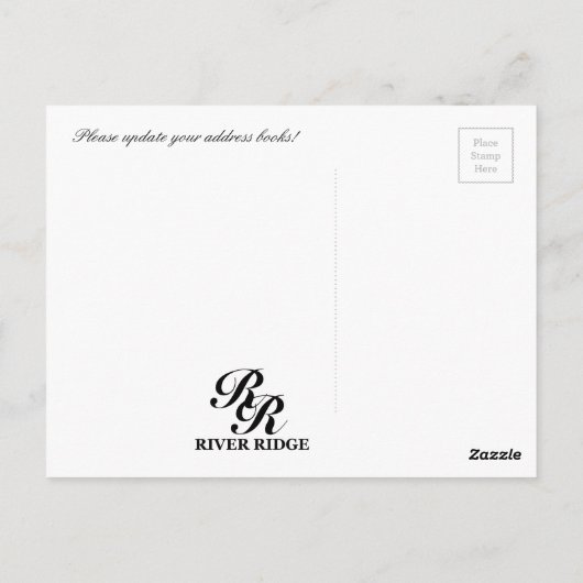 De Briefkaarten van de Verandering van het adres - (Achterkant)