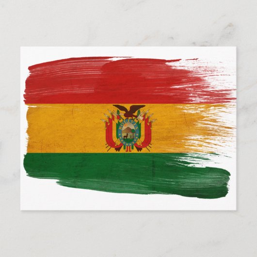 De Briefkaarten van de Vlag van bolivia (Voorkant)
