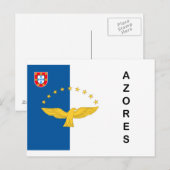 De Briefkaarten van de Vlag van Portugal van de (Voorkant / Achterkant)