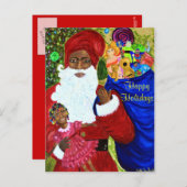 De Briefkaarten van de Wens van de kerstman - (Voorkant / Achterkant)