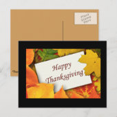 De Briefkaarten van de Zegen van de Thanksgiving (Voorkant / Achterkant)