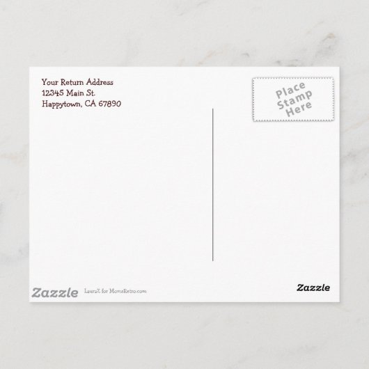 De Briefkaarten van het Adres van het Adres van de (Achterkant)