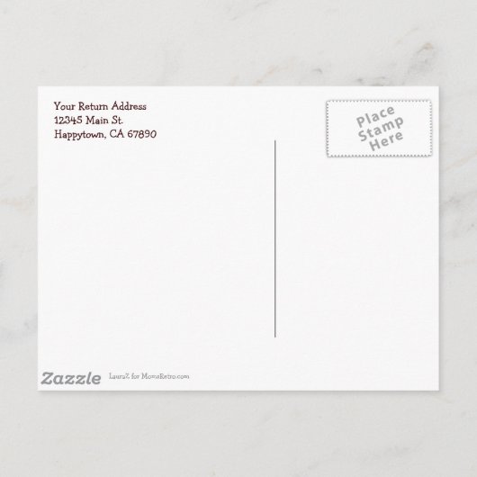 De Briefkaarten van het Adres van het Adres van de (Achterkant)