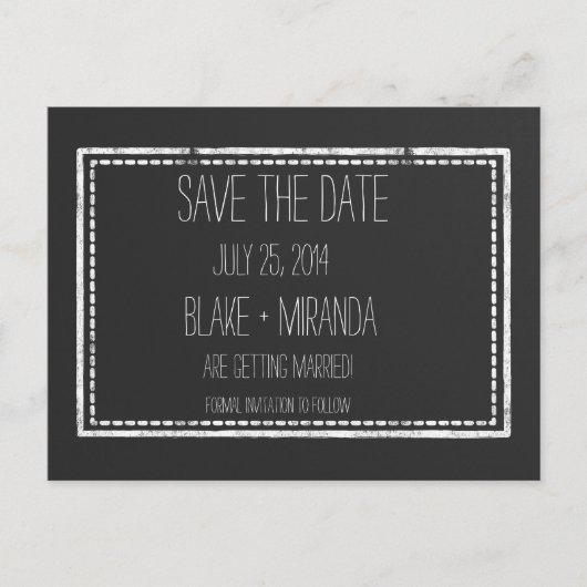 De Briefkaarten van het datumschoolbord opslaan (Voorkant)