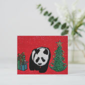 De Briefkaarten van Kerstmis van de panda (Staand voorkant)