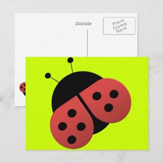 De Briefkaarten van LadyBag van de Fantasie van de (Voorkant / Achterkant)