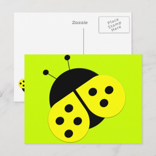 De Briefkaarten van LadyBag van de Fantasie van de (Voorkant / Achterkant)