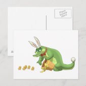 De Briefkaarten van Pasen Gator (Voorkant / Achterkant)