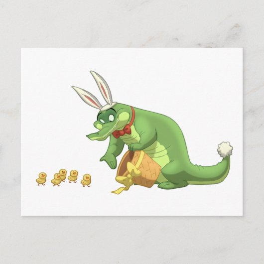 De Briefkaarten van Pasen Gator (Voorkant)