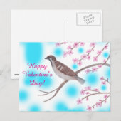 De Briefkaarten van Valentijn van de Bloesems van (Voorkant / Achterkant)