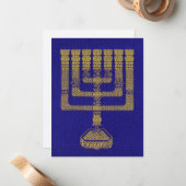 De briefpapier tempelstandaard notitiekaartje (Voorkant / Achterkant in situ)