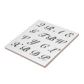 De Brieven van het scrabble Tegeltje (Zijkant)