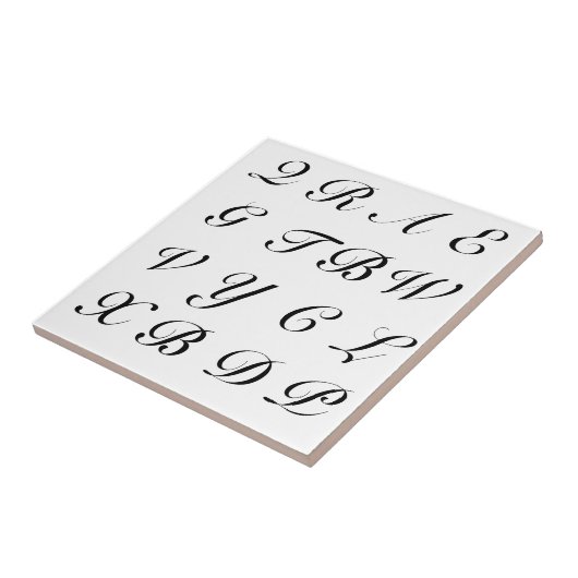 De Brieven van het scrabble Tegeltje (Zijkant)