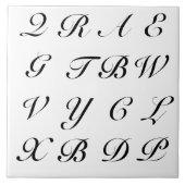 De Brieven van het scrabble Tegeltje (Voorkant)