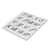 De Brieven van het scrabble Tegeltje (Zijkant)