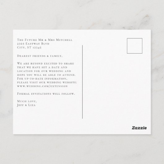 De brieven van het spoor sparen de datum briefkaart (Achterkant)