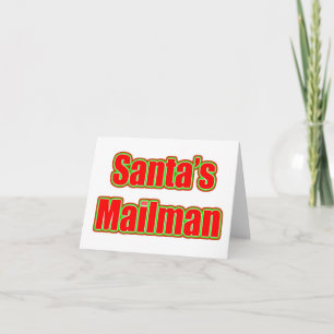 De Brievenbesteller van de kerstman Feestdagen Kaart