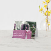 De brievenbesteller wordt goed Wenskaart Kaart (Gele Bloem)