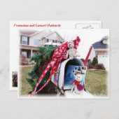 De Brievenbus van de Tijd van Kerstmis van Feestdagenkaart (Voorkant / Achterkant)