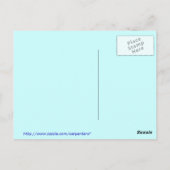 De brievenbus van de winter briefkaart (Achterkant)