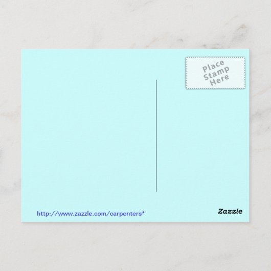 De brievenbus van de winter briefkaart (Achterkant)