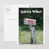 De Brievenbus van Redneck Briefkaart (Voorkant / Achterkant)