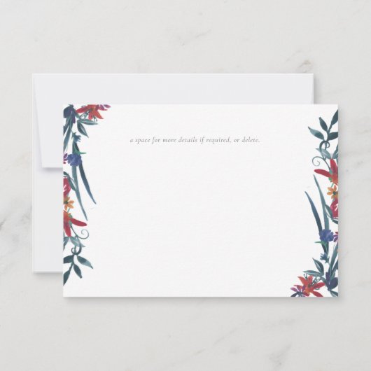 De Bright Country mix bewaart de datum RSVP Kaartje (Achterkant)