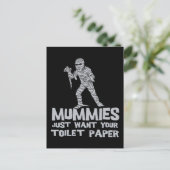 de brijen willen enkel uw toiletpapier grappige briefkaart (Staand voorkant)