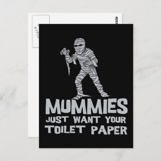 de brijen willen enkel uw toiletpapier grappige briefkaart (Voorkant / Achterkant)