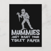 de brijen willen enkel uw toiletpapier grappige briefkaart (Voorkant)