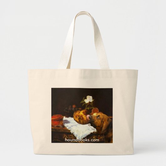 De brioche met de hond van Wimsey Grote Tote Bag (Voorkant)
