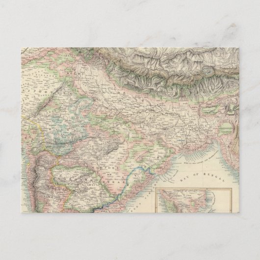 De Britse bezitters in Oost-Indies Briefkaart (Voorkant)