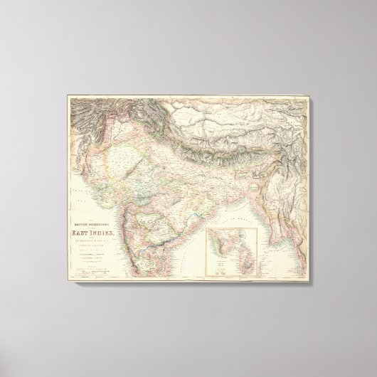 De Britse bezitters in Oost-Indies Canvas Afdruk (Voorkant)