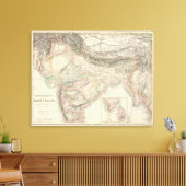 De Britse bezitters in Oost-Indies Canvas Afdruk (Insitu (Woonkamer))
