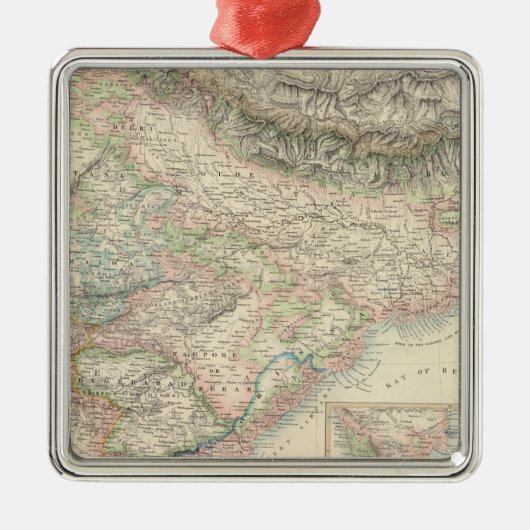 De Britse bezitters in Oost-Indies Metalen Ornament (Voorkant)