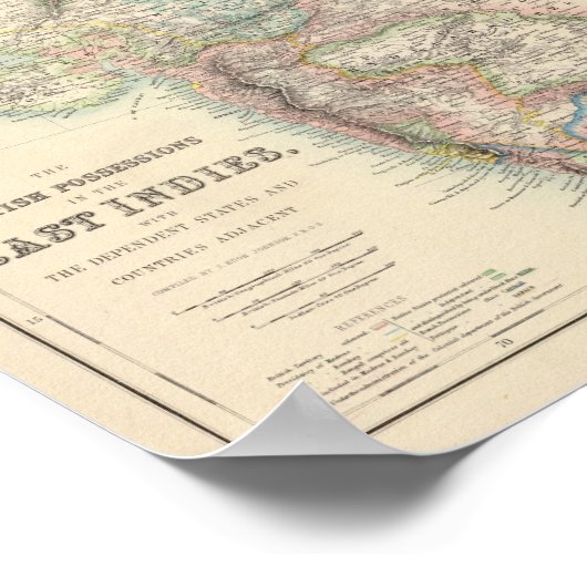 De Britse bezitters in Oost-Indies Poster (Hoek)